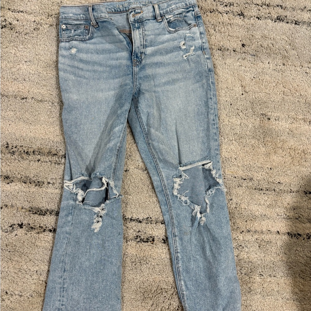 Distressed Light Blue Women's Jeans